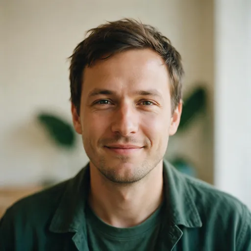 Illustrative portrait of Leo M., a fictional test person